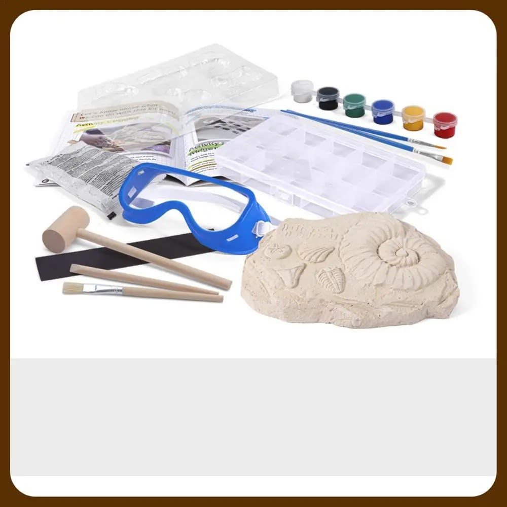 Dinosaur Fossils Excavation Kit - Educational Archeology Toy Set for Kids